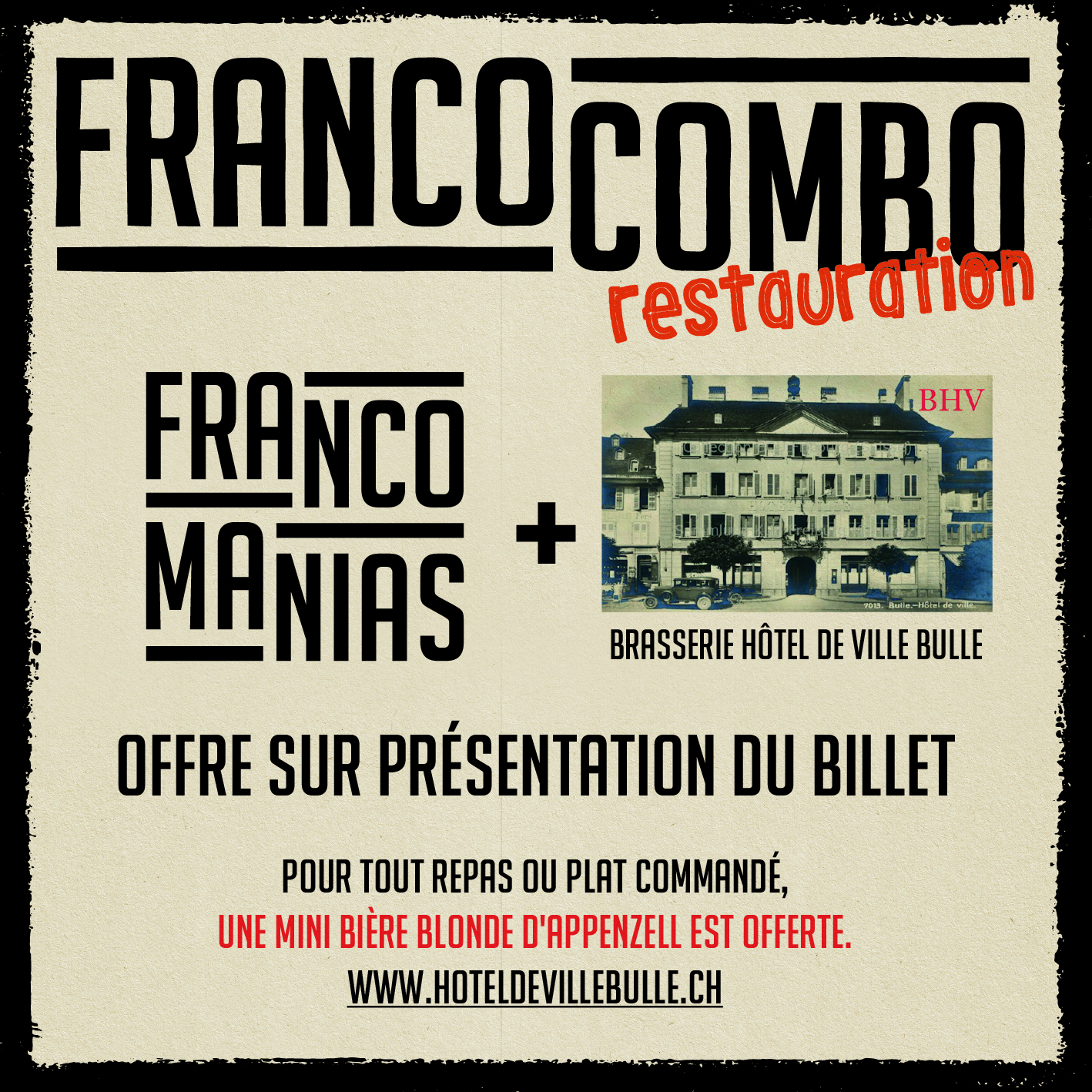 Franco'Combo Brasserie Hôtel-de-Ville Bulle